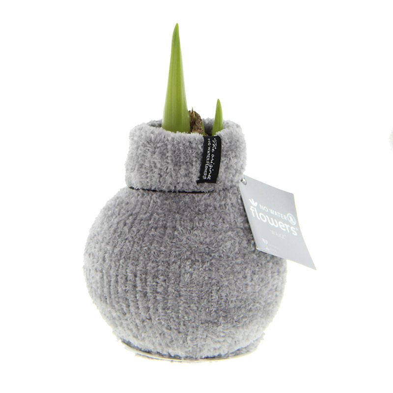 Wax Amaryllis Fashionz Cozy Fluffy Grey